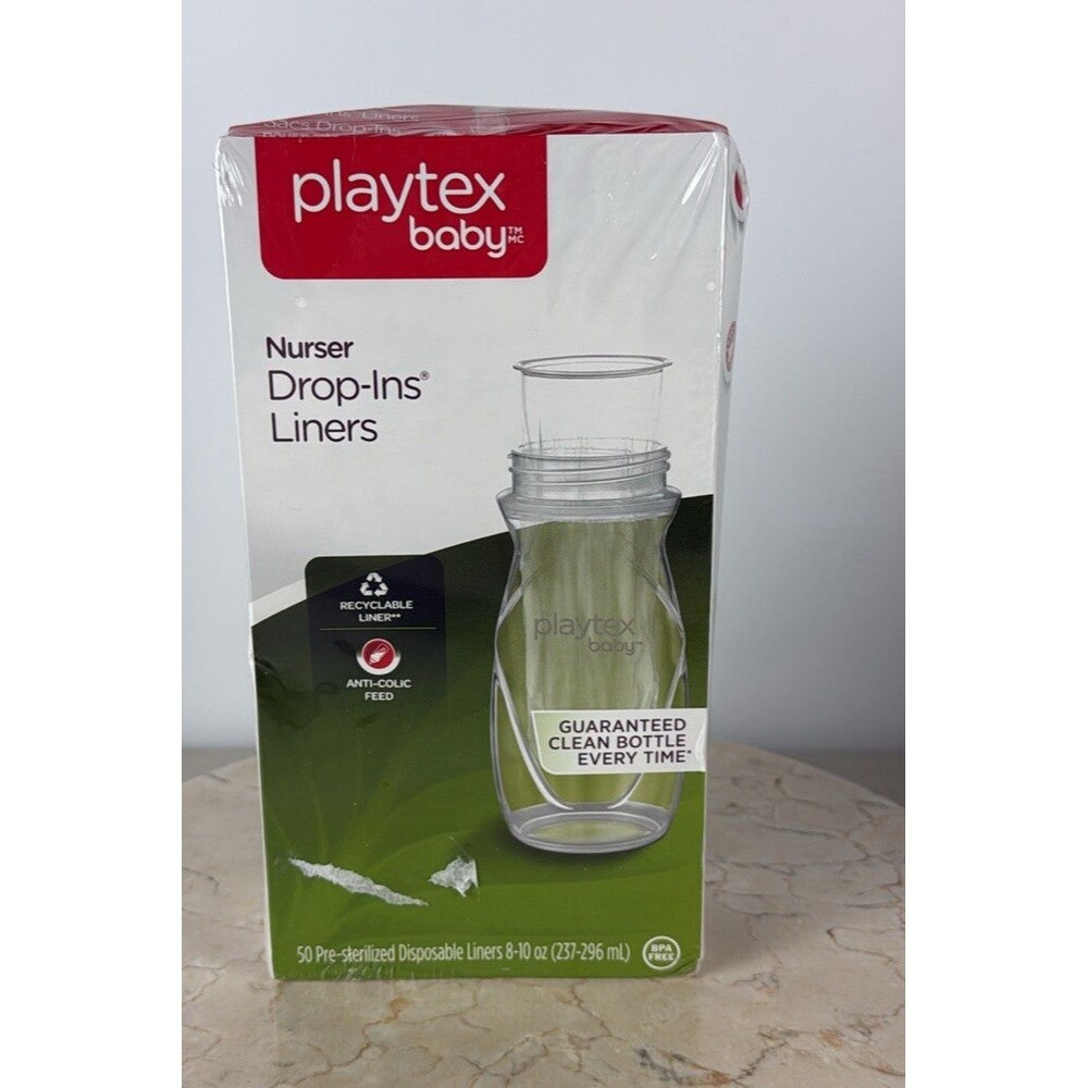Playtex Baby Nurser Drop-Ins Liners 50 Pre-Sterilized Disposable 8 oz (236 mL)
